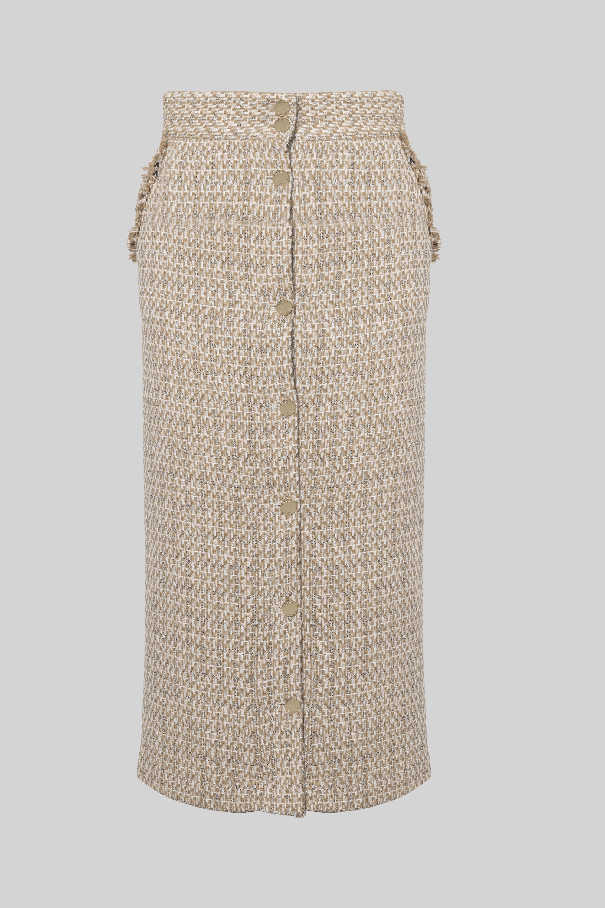 BOUCLÉ MIDI SKIRT
