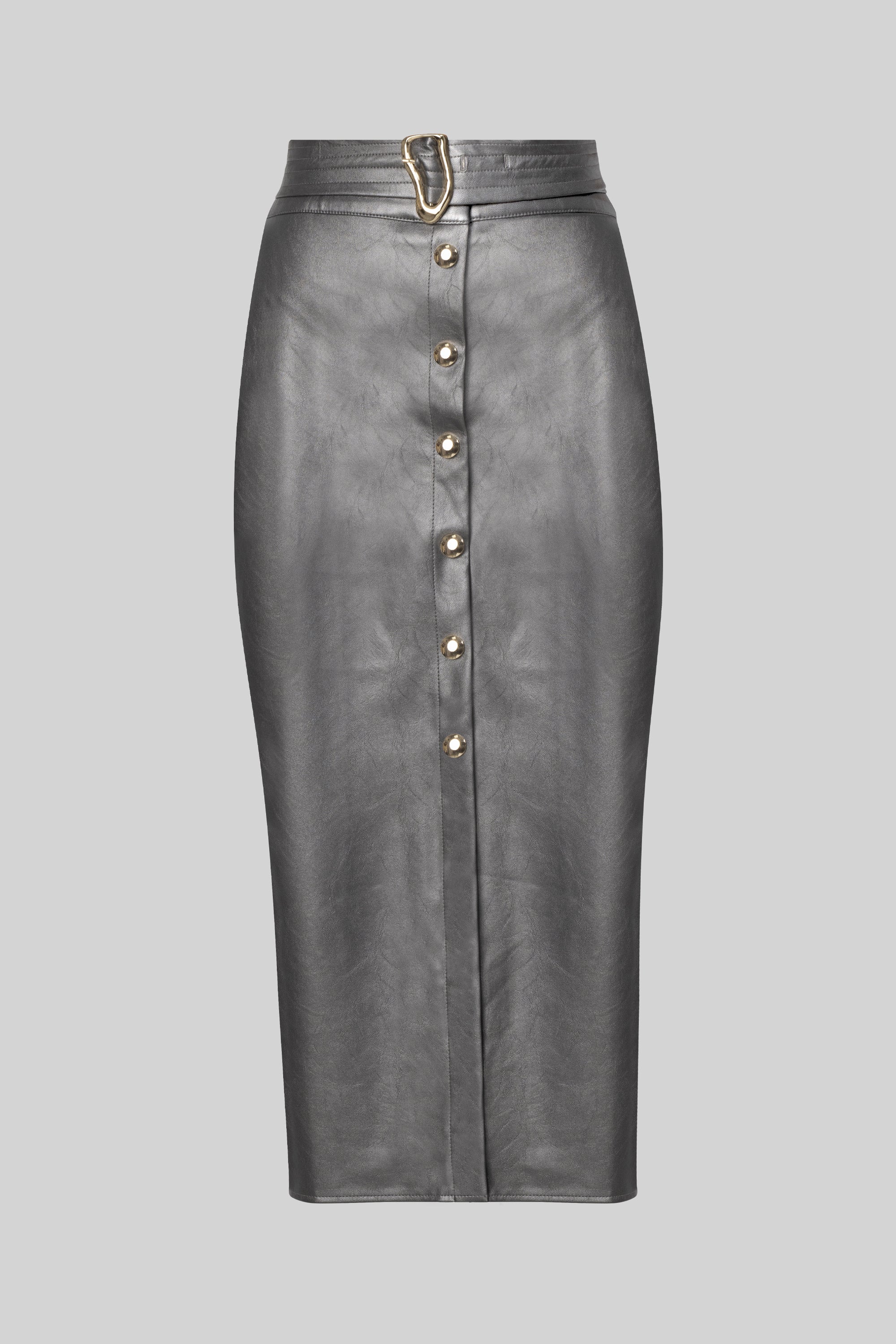 FAUX LEATHER SKIRT