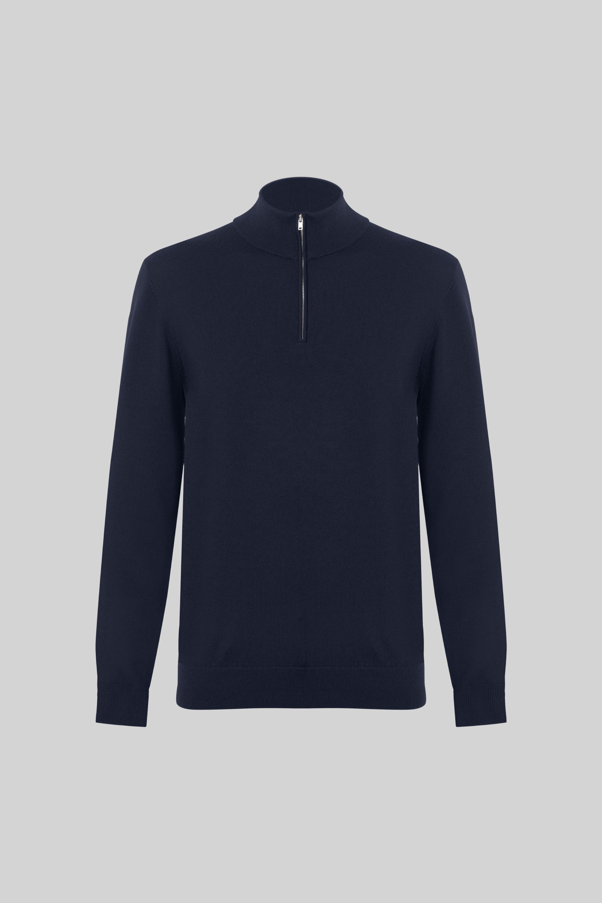 MERINO WOOL ZIP UP SWEATER