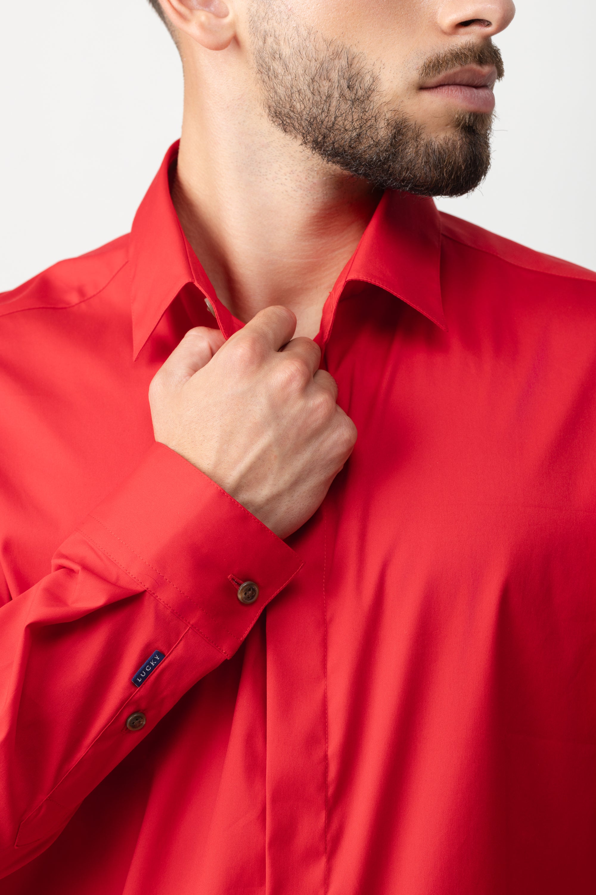 COTTON POPLIN SLIM SHIRT
