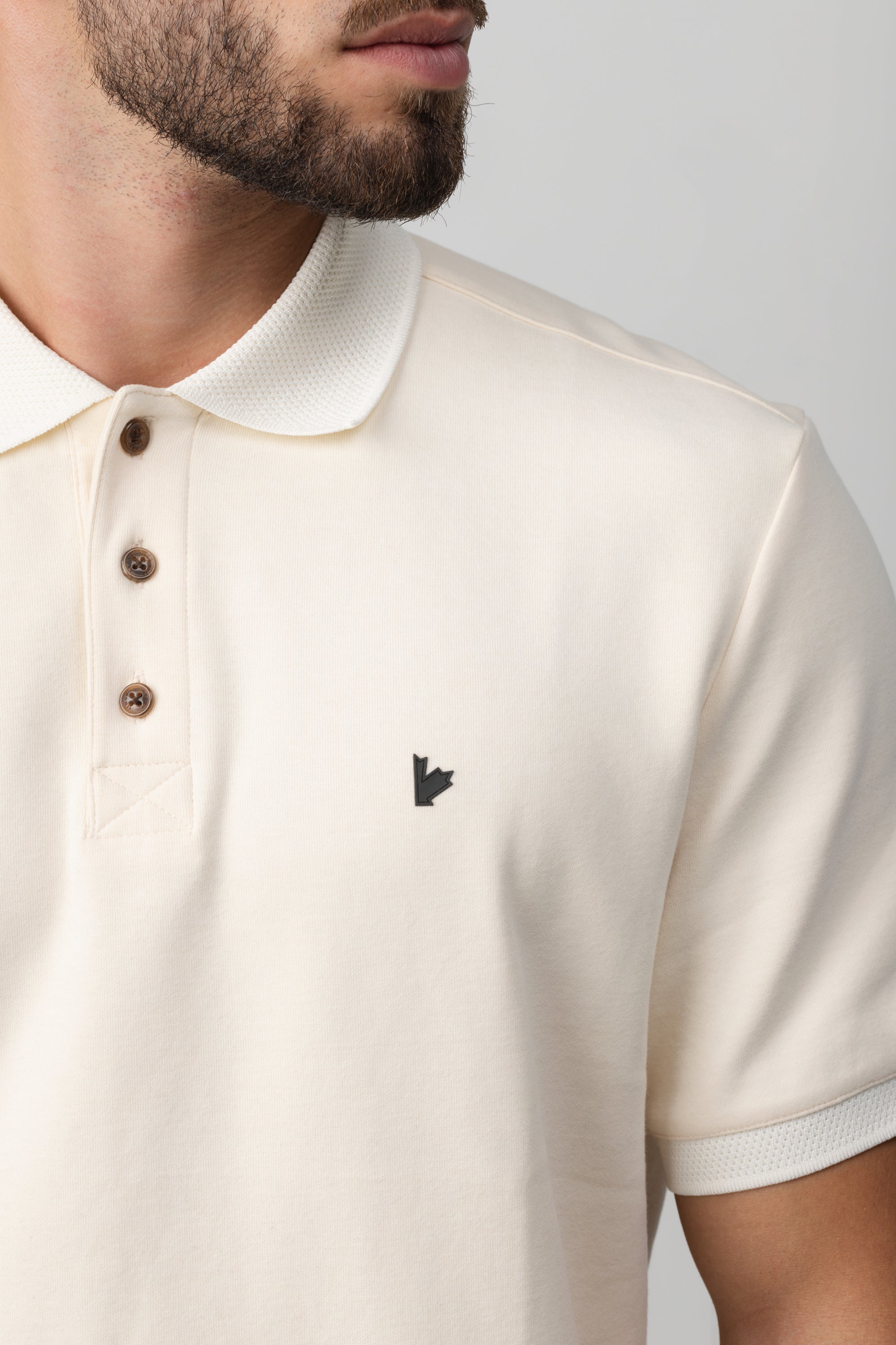 COTTON BLEND POLO SHIRT