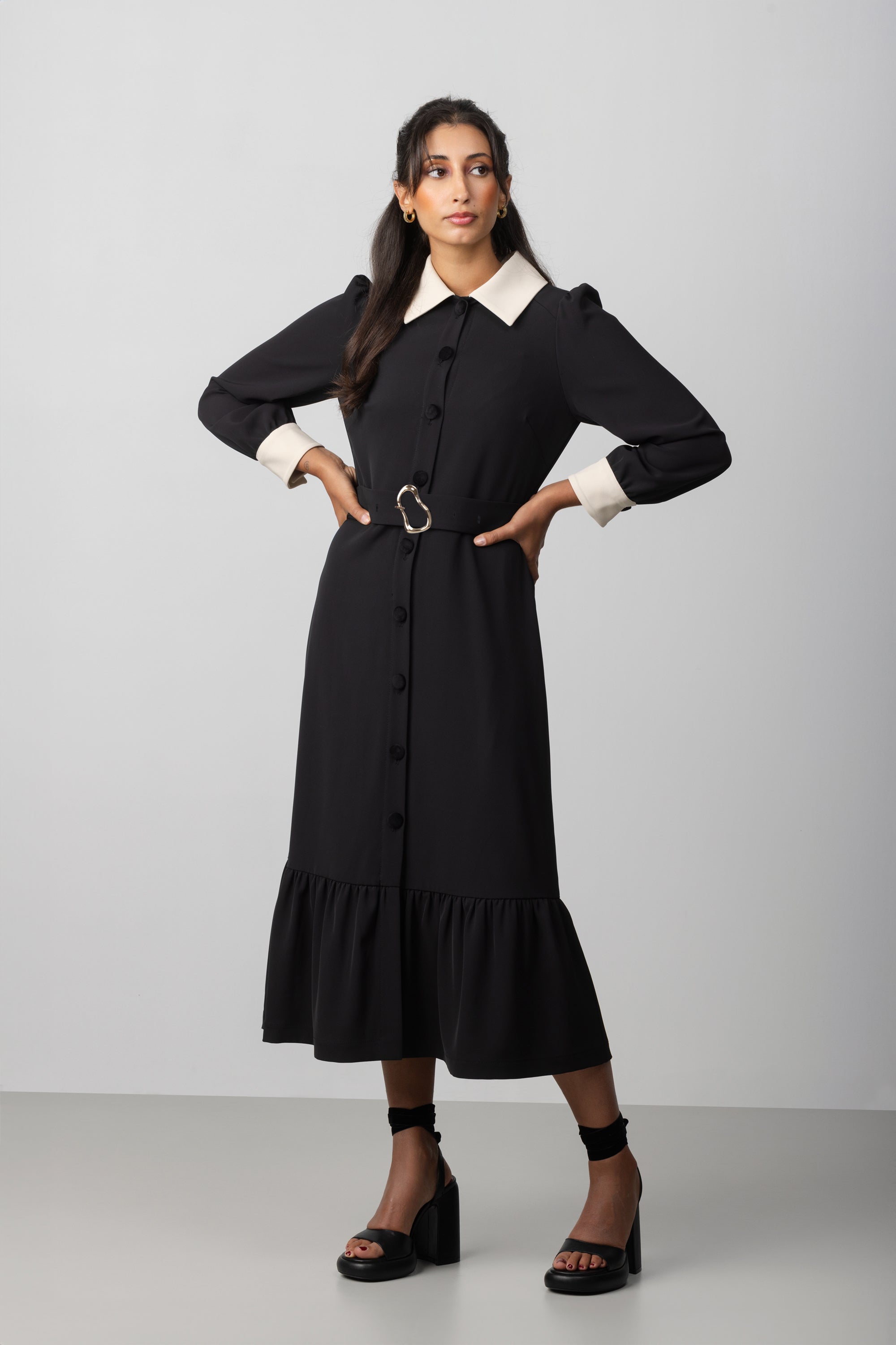 Belted Shirt Dress