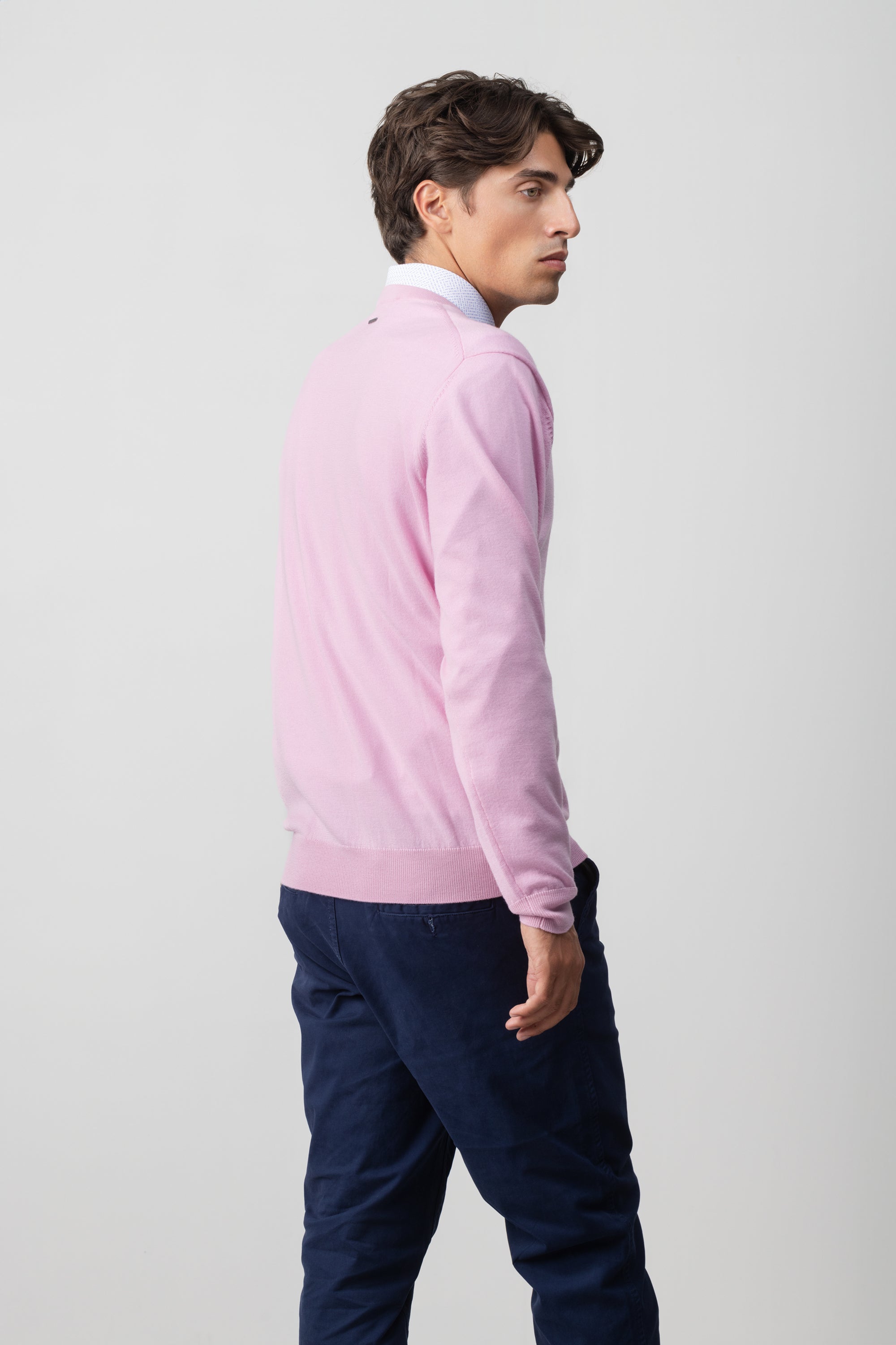 Merino Wool V Neck