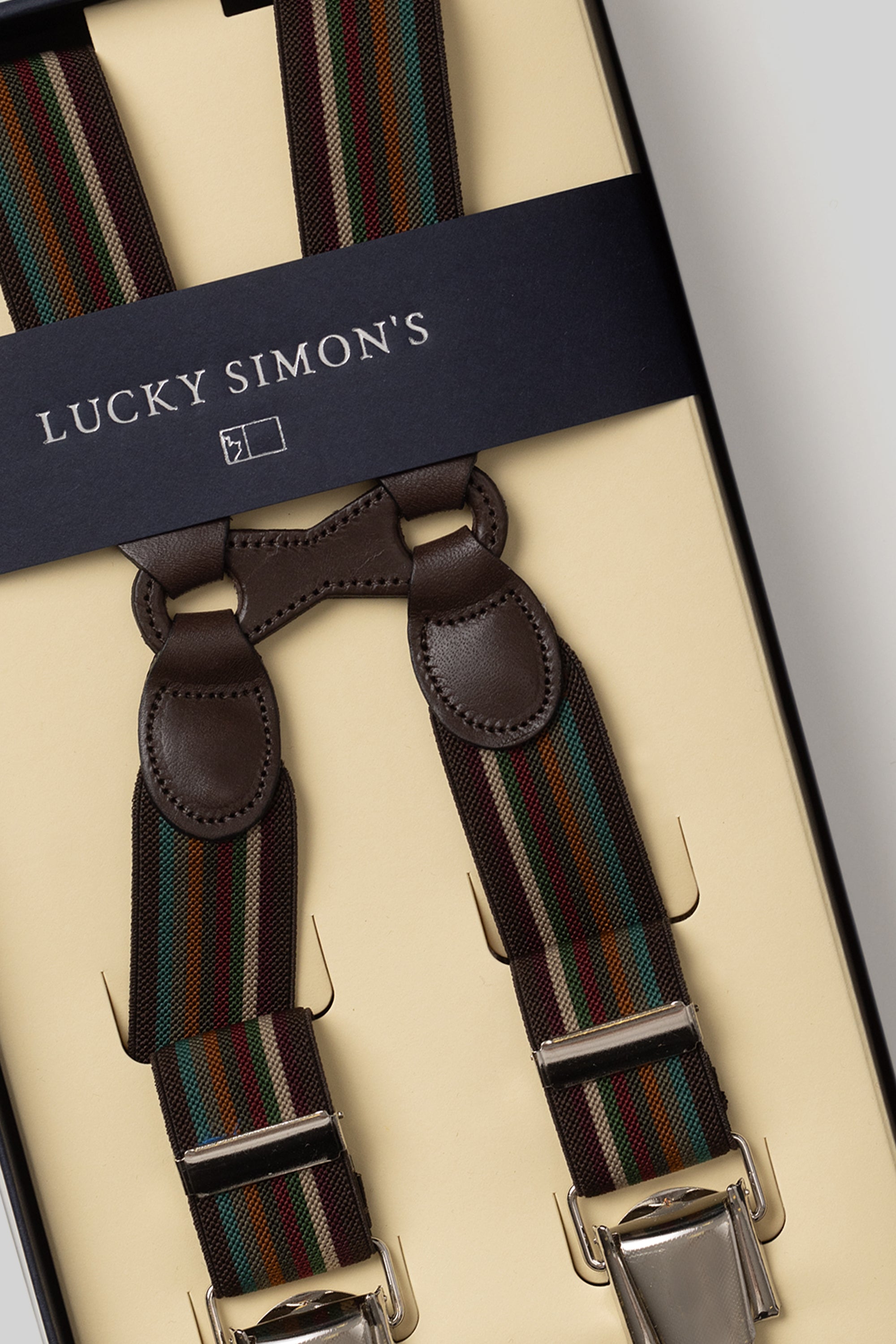 STRIPES SLIM SUSPENDERS
