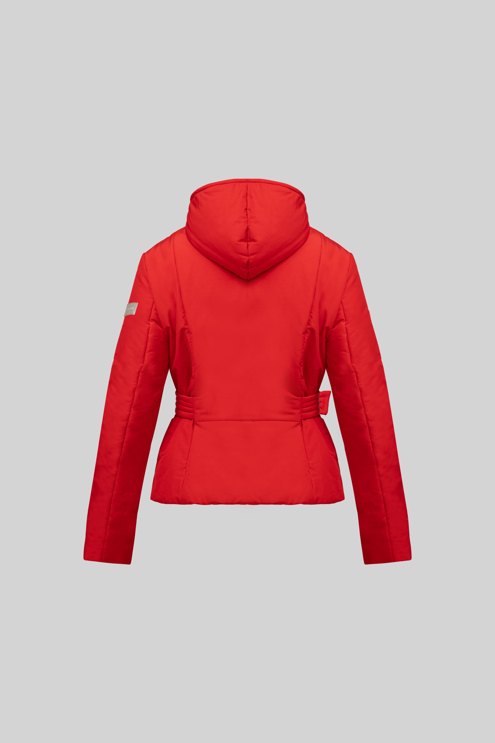 Belted down puffer jacket