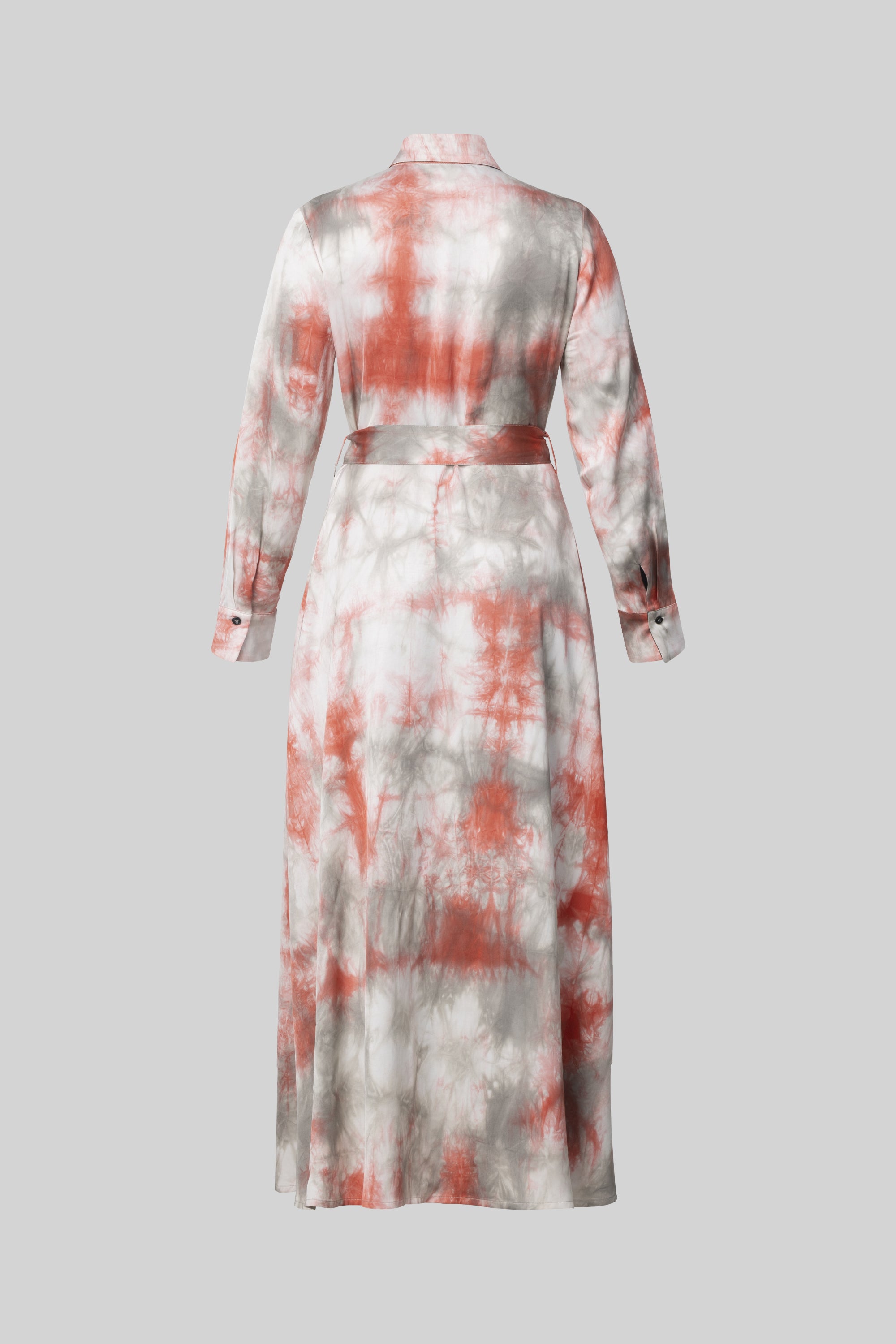 BELTED LONG SHIRT DRESS