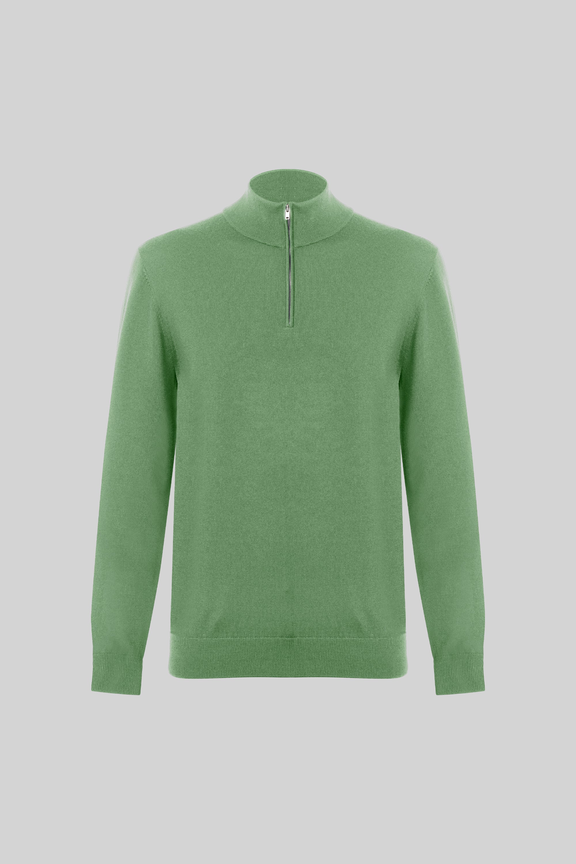 MERINO WOOL ZIP UP SWEATER