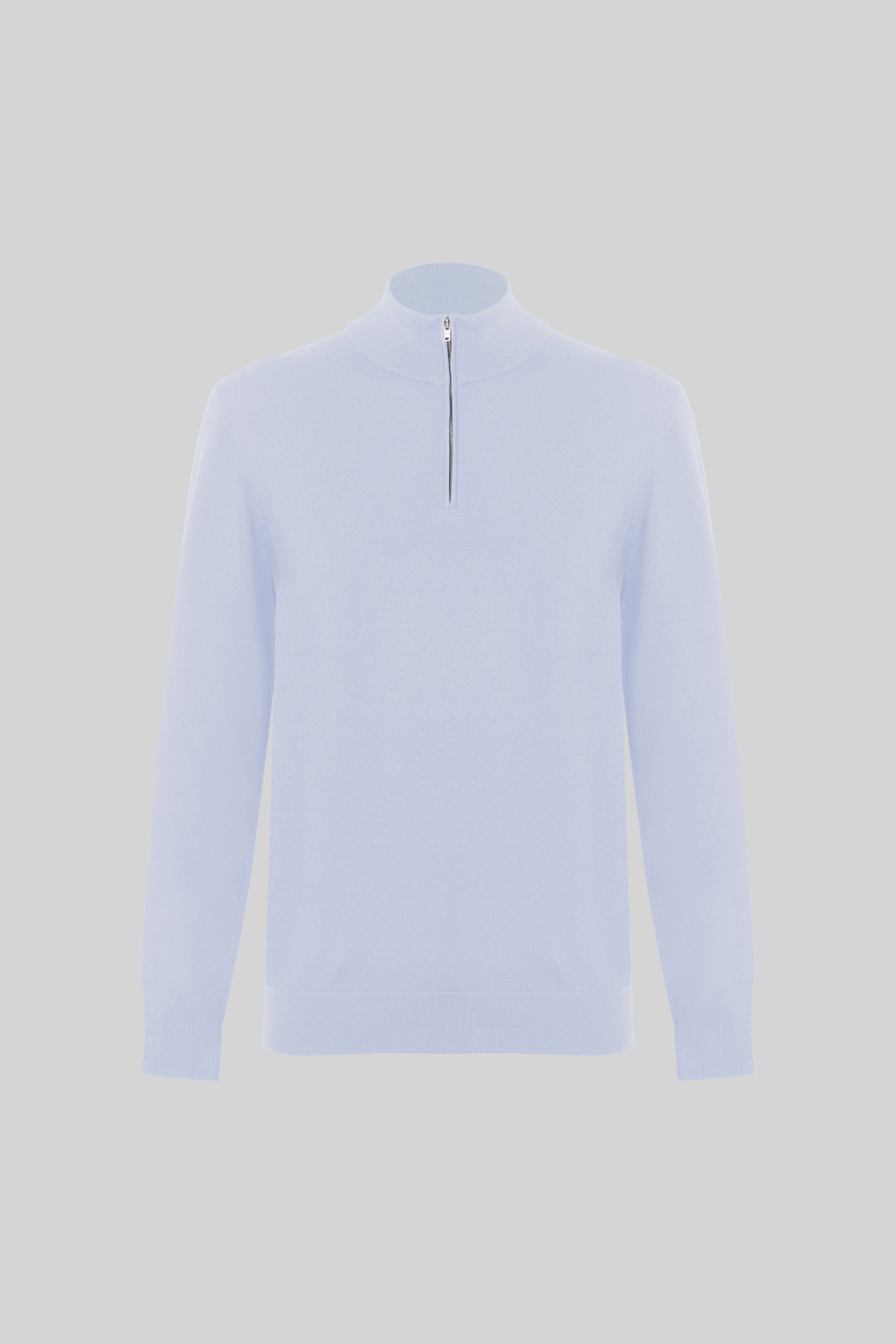 MERINO WOOL ZIP UP SWEATER