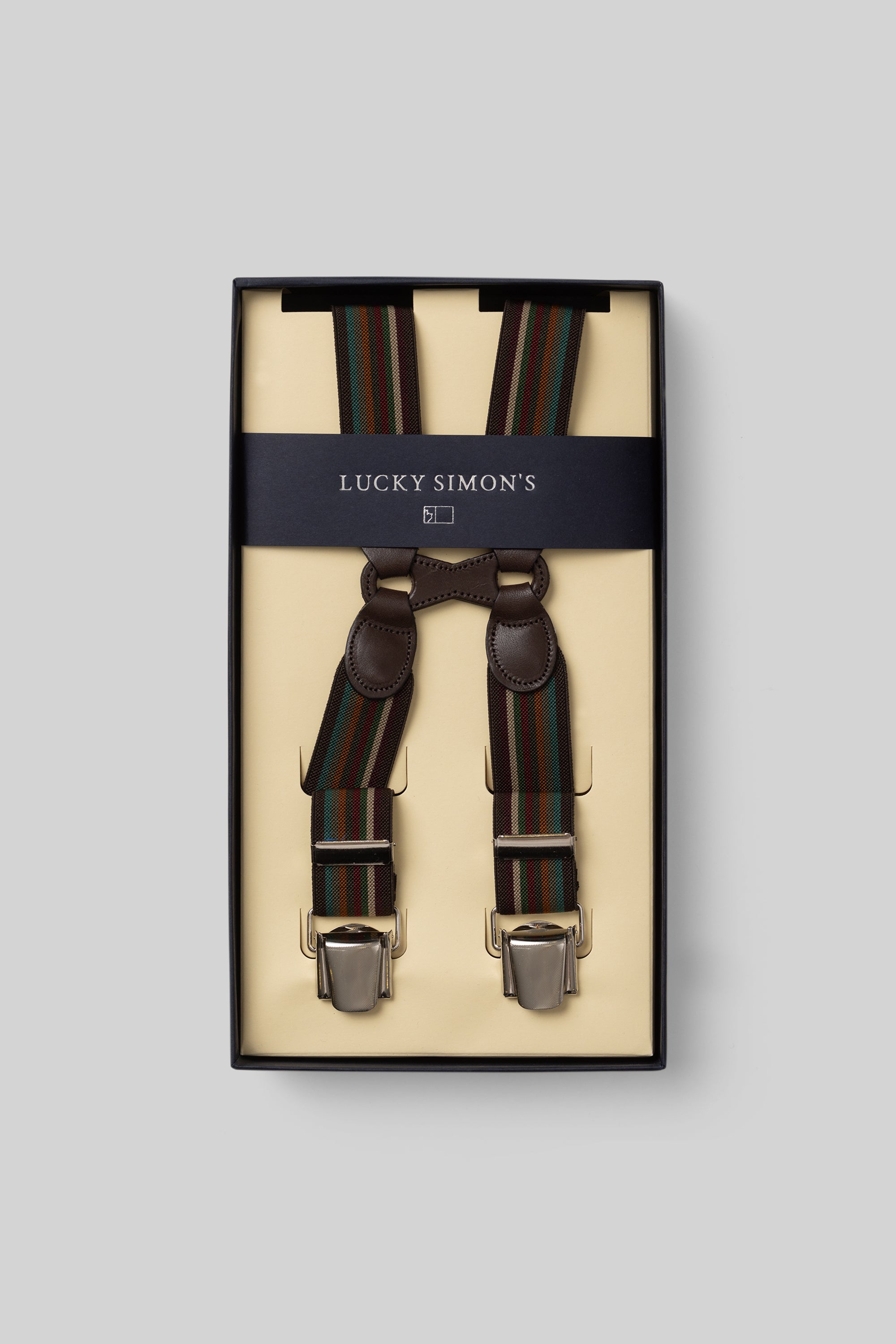 STRIPES SLIM SUSPENDERS