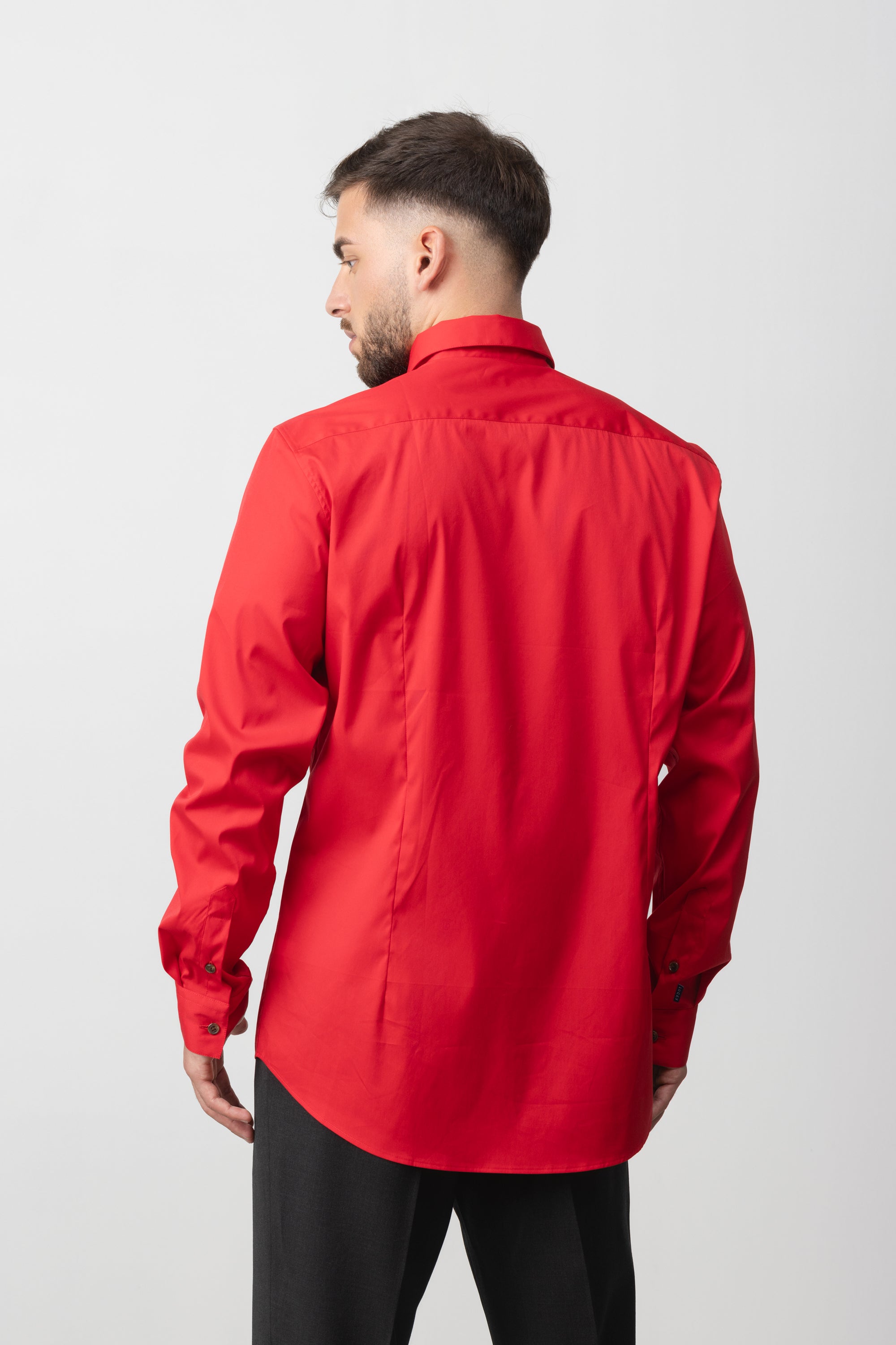 COTTON POPLIN SLIM SHIRT