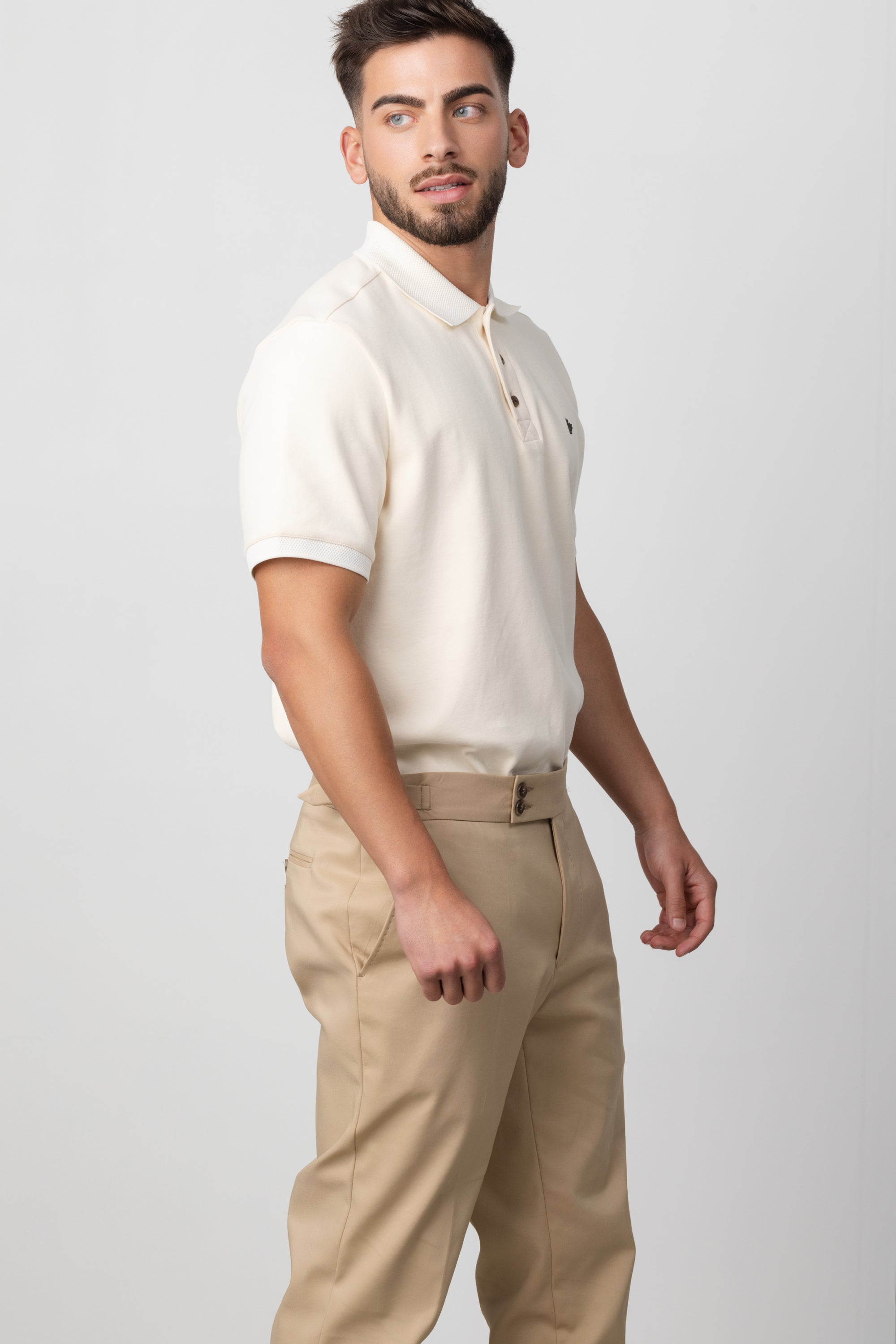 COTTON BLEND POLO SHIRT