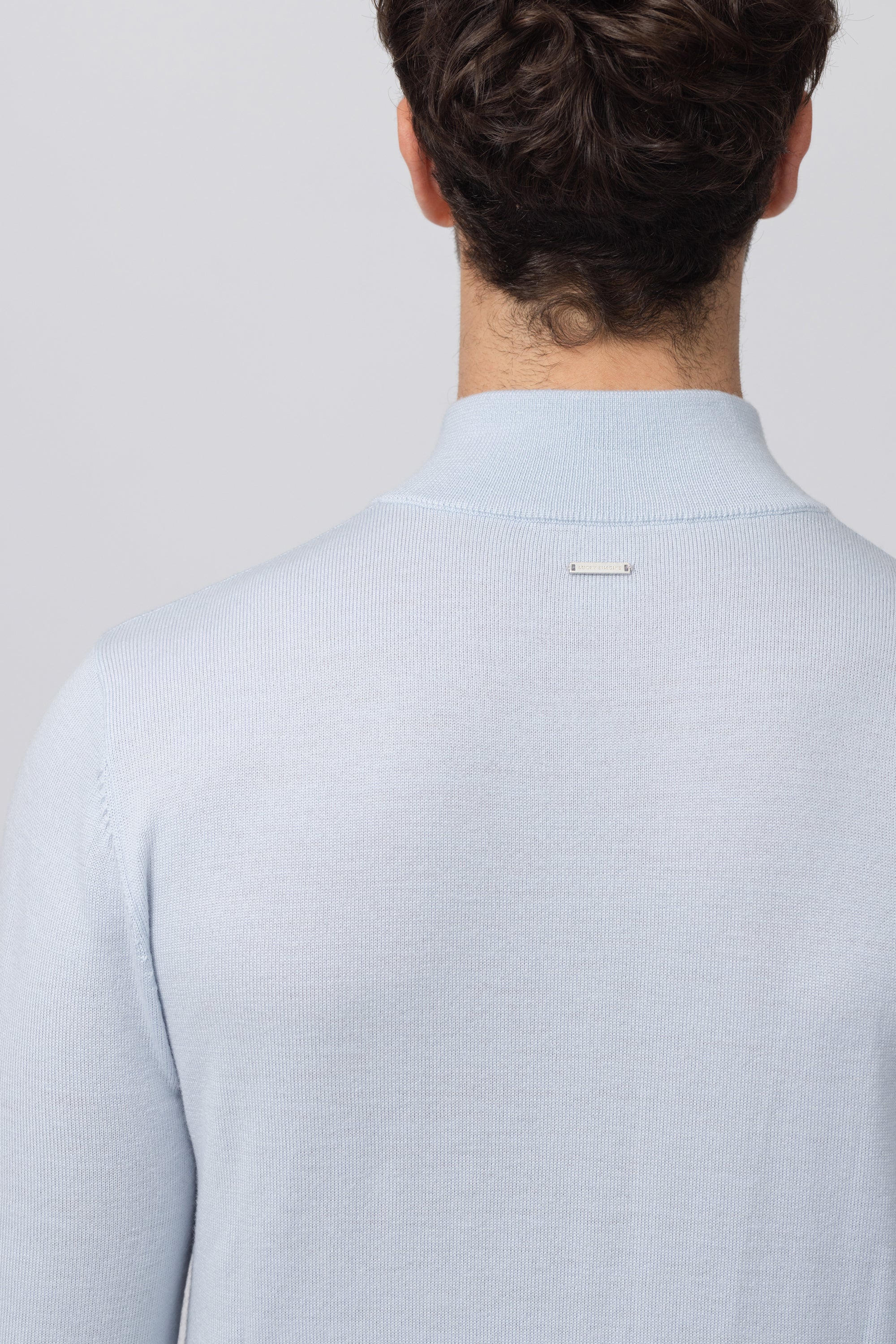 MERINO WOOL ZIP UP SWEATER